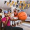 131 ft Basketball Pennant Banners American Basketball Banner Pennant Flag Garland Bunting for Basketball Party Supplies Birthday Party Home Outdoor Hanging Decoration, 4 Pcs